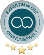 Als zertifizierte Ordnungsexpertin finden Sie mein Profil auch bei Ordnungswelt